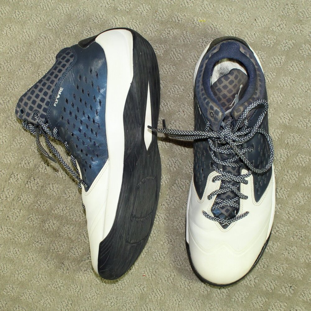 Nike Air Jordan Rising High Blue White Athletic Basketball Sneakers Men's 10